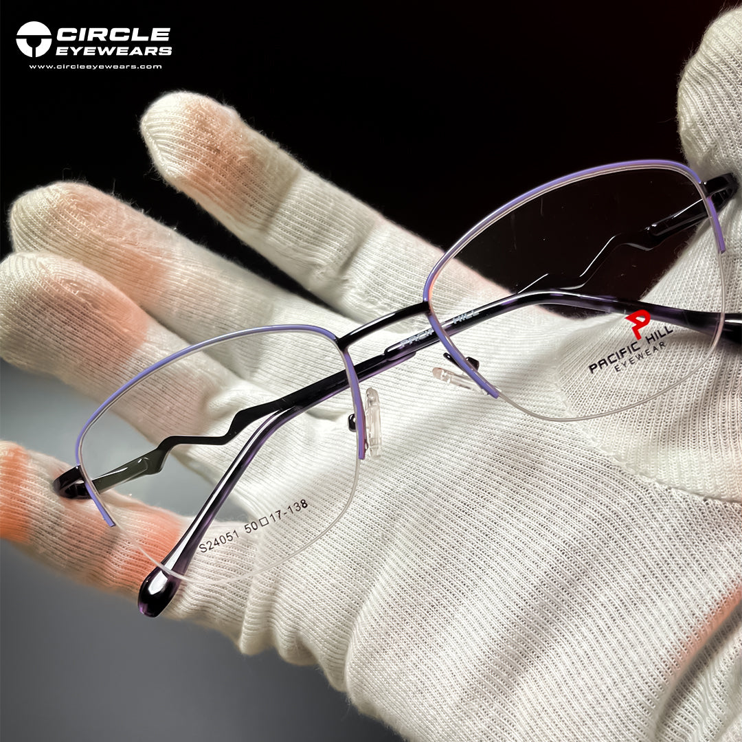 CATEYE METAL HALF FRAME